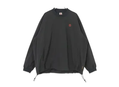 SEE SEE Nylon Crew LS Top "Black"