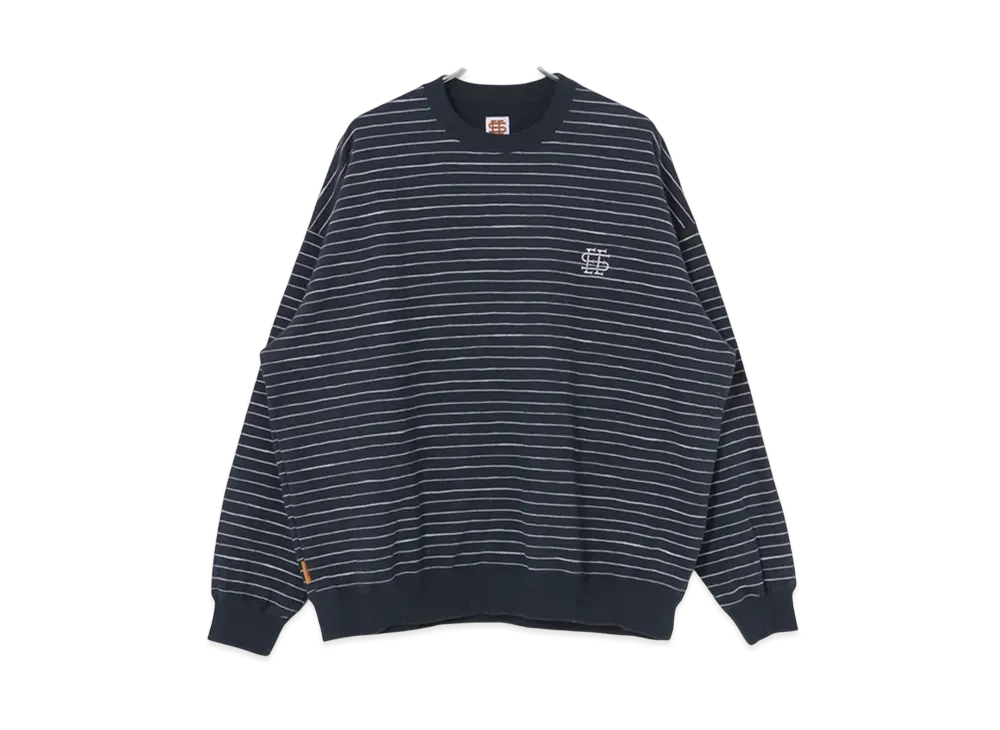 SEESEE BOARDER CREW SWEAT ネイビー 𝐅𝐞𝐛𝐫𝐮𝐚𝐫𝐲