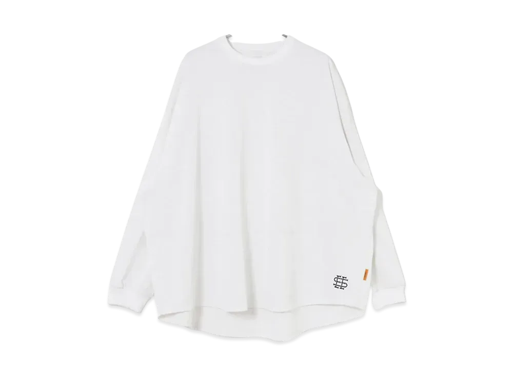 SEE SEE Super Big Round LS Tee "White"