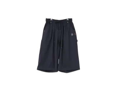 SEE SEE Wide Two Tuck Double Knee "Navy"