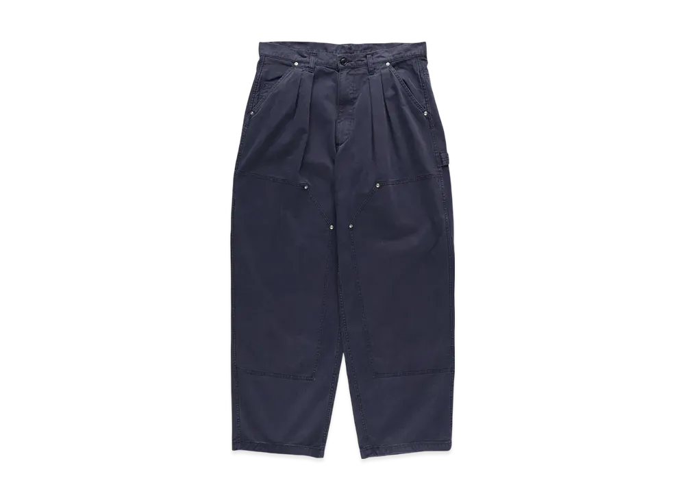 SEE SEE Double Knee Painter Pants Chino Bleach "Navy"