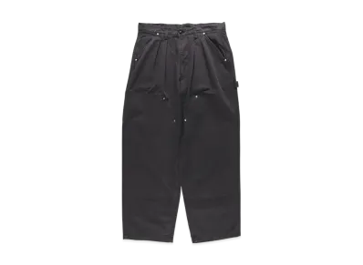 SEE SEE Double Knee Painter Pants Chino Bleach "Black"