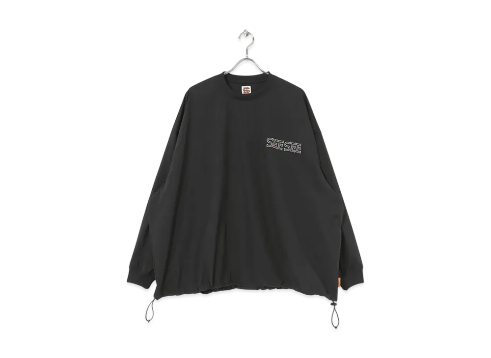 SEE SEE Nylon Super Big LS Flat T "Black"