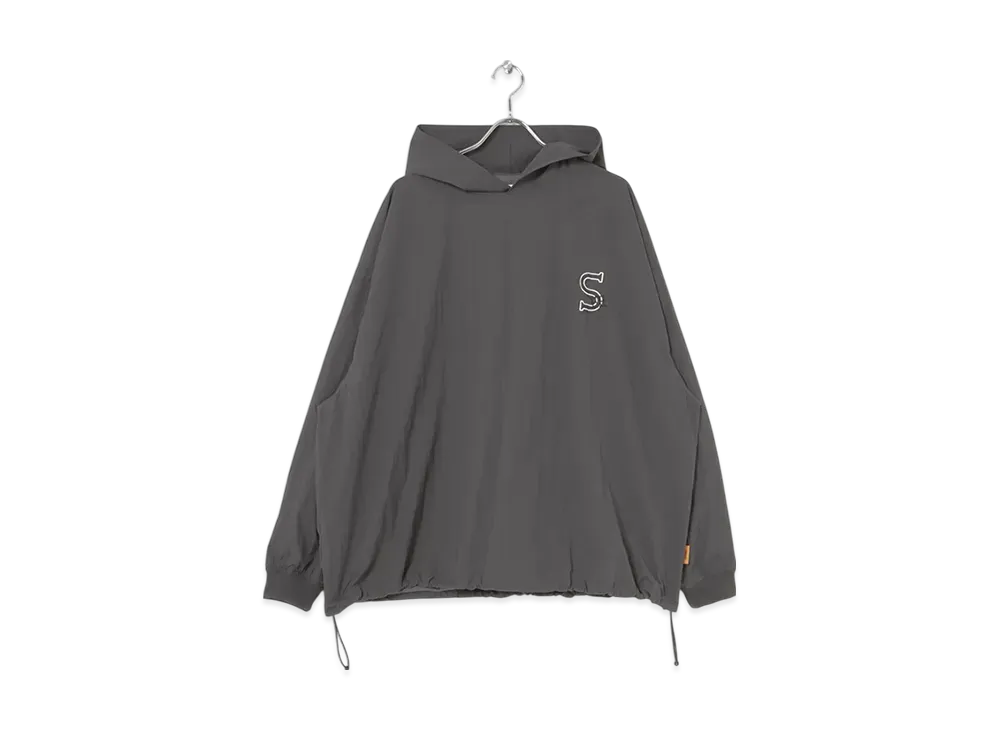 SEE SEE Nylon Super Big Hoody LS T "Grey"