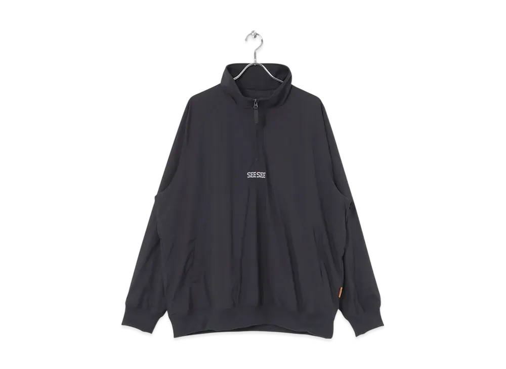 SEE SEE Half Zip Nylon Jacket "Navy"
