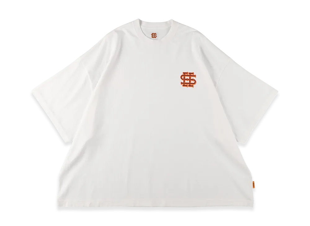 SEE SEE Super Big Flat Tee Melt Logo "White"