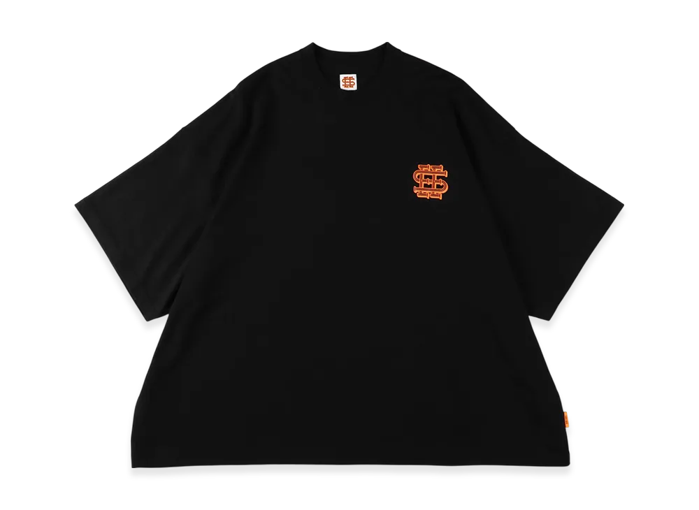 SEE SEE Super Big Flat Tee Melt Logo "Black"