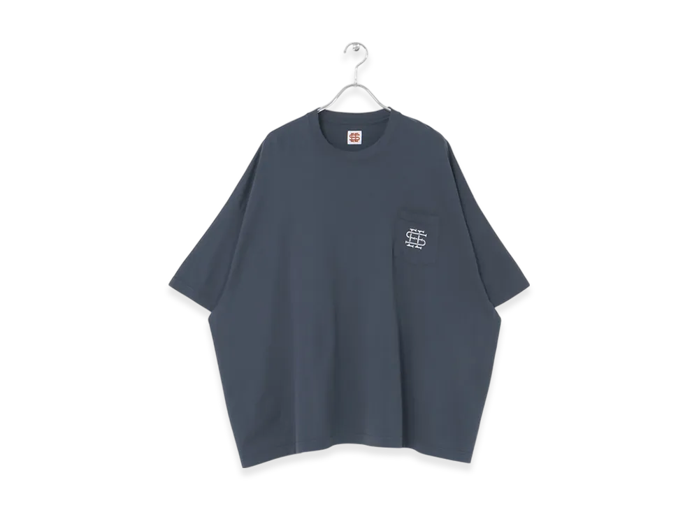 SEE SEE Super Big Flat Pocket Tee "D Navy"