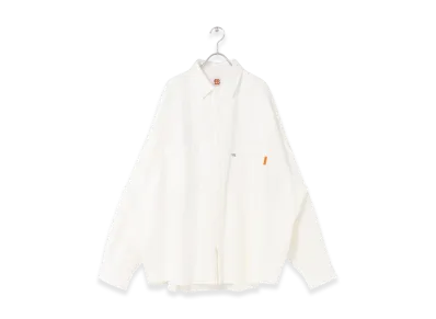 SEE SEE BIG SHIRT WASHED NEL "White"