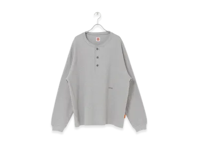 SEE SEE THERMAL HENLY LS TEE "Heather Grey"