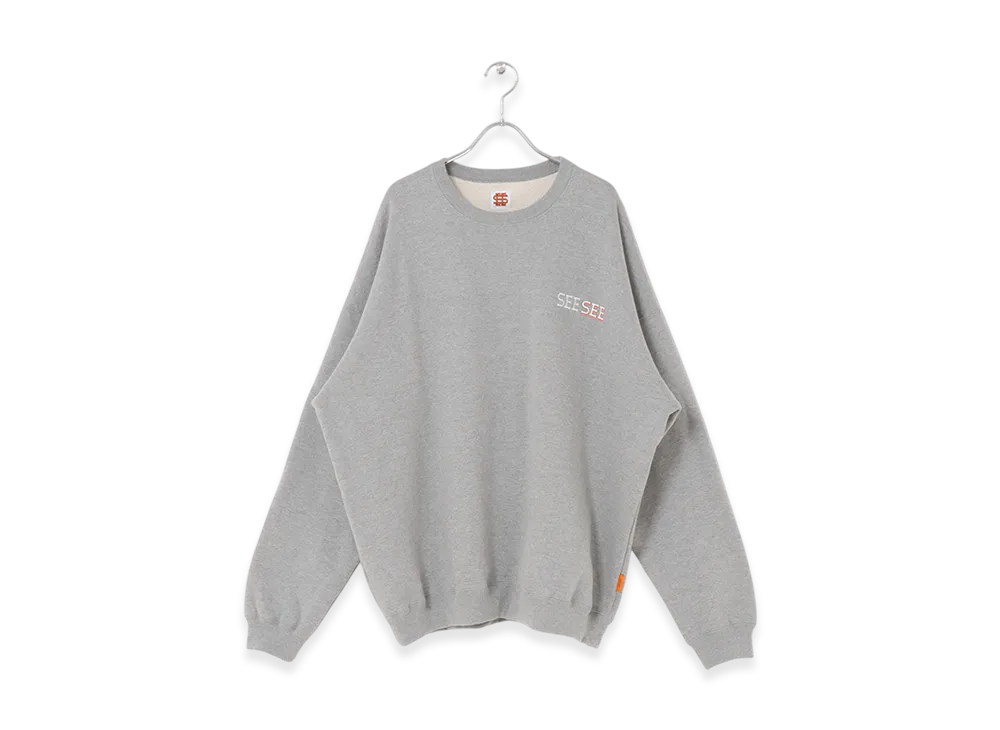 SEE SEE CREWNECK SWEAT "Heather Grey"