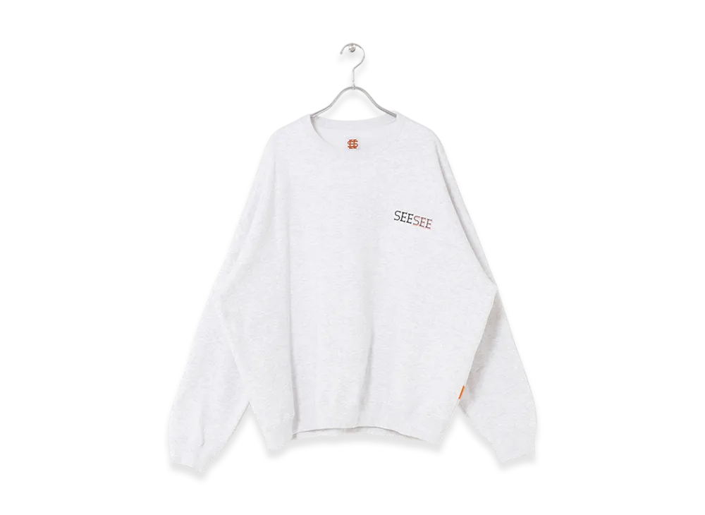 SEE SEE CREWNECK SWEAT "Ash Grey"