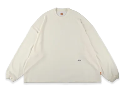 SEE SEE Super Big LS Knit Tee "White"