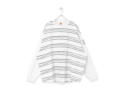 SEE SEE x URBS Super Big LS Tee (Multi Border) "White"