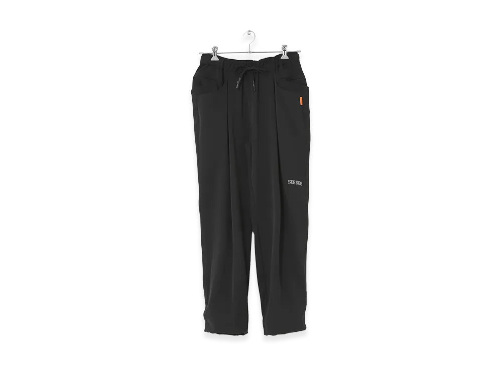 SEE SEE x URBS Wide Tapered Easy Pants "Black"