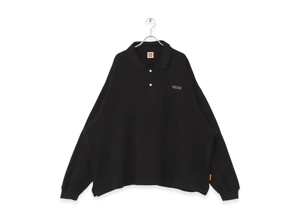 SEE SEE x URBS LS Polo (Knit Sew) "Black"