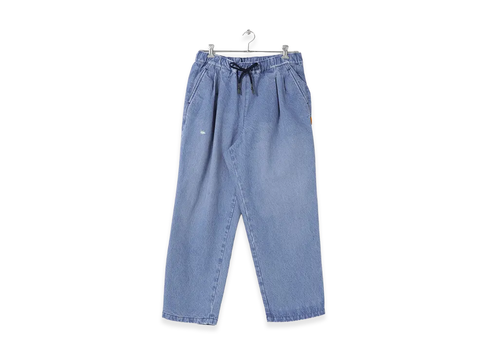 SEE SEE x URBS Damaged Two Tuck Denim Pants "Indigo"