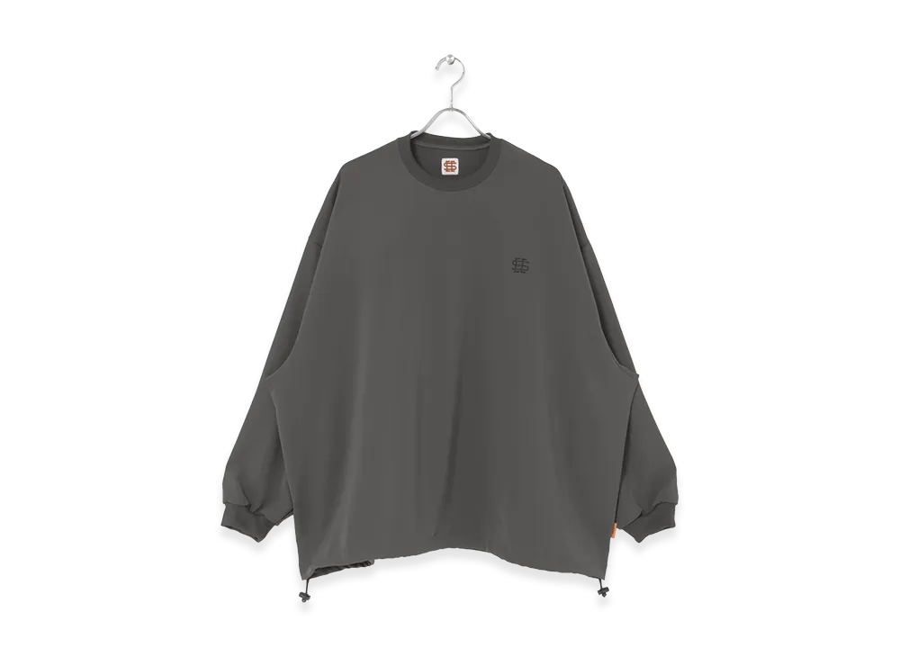 SEE SEE Super Big LS Tee W/D "Charcoal"