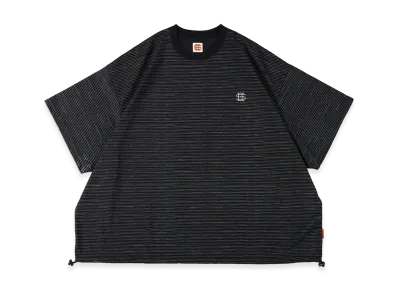SEE SEE Super Big Border SS W/Drawstrings Tee "Black"