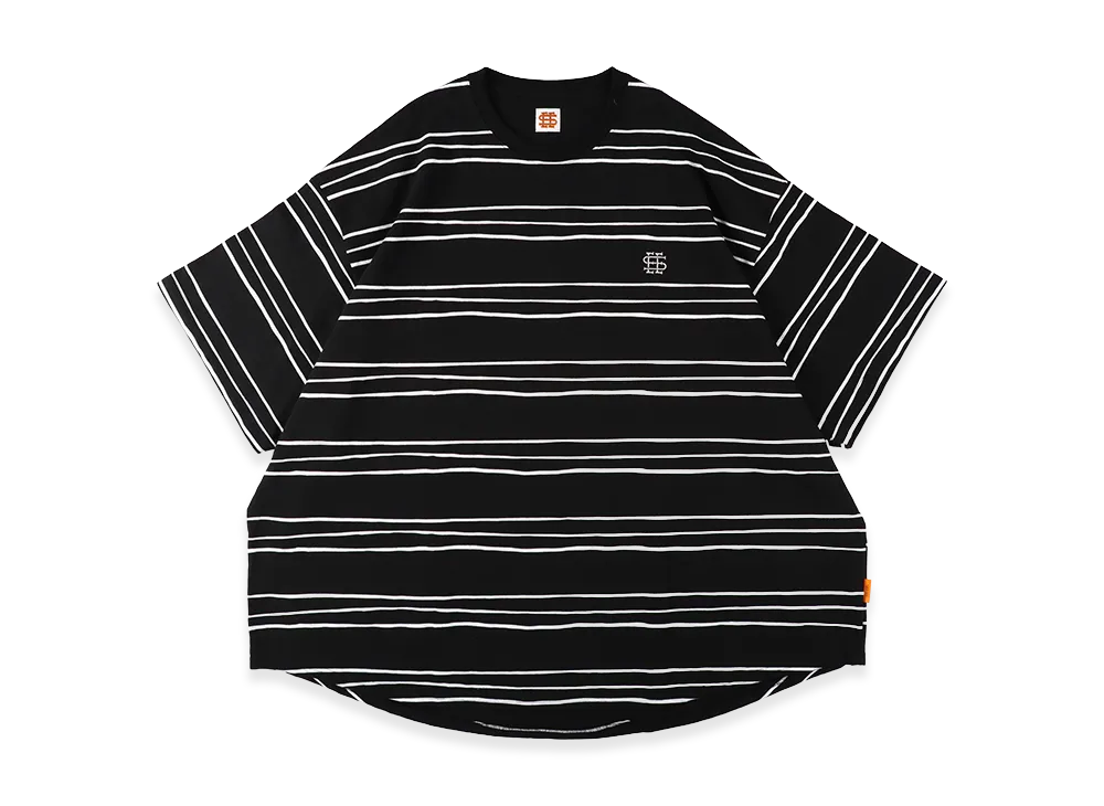 SEE SEE Super Big Border SS Round Tee "Black"
