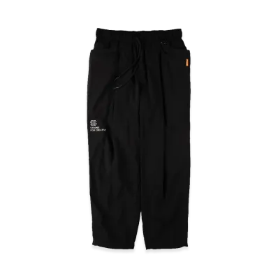 SEE SEE x S.F.C Nylon Wide Tapered Easy Pants "Black/White"