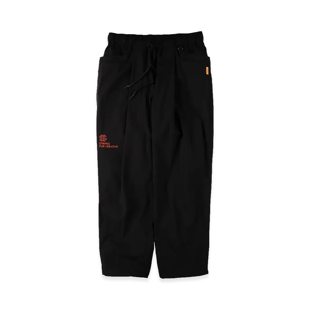 SEE SEE x S.F.C Nylon Wide Tapered Easy Pants "Black/Orange"