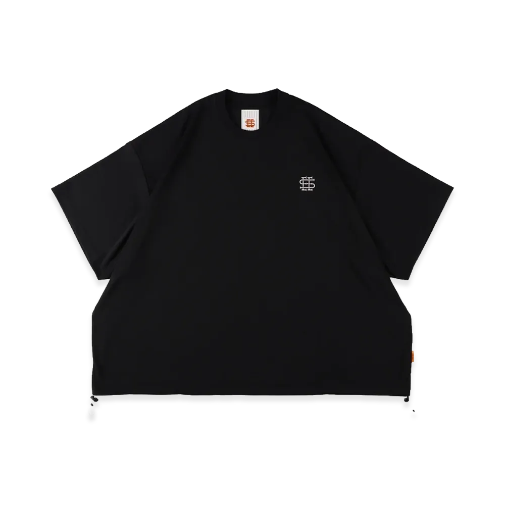 SEE SEE x S.F.C Super Big SS Tech Tee W Drawstrings "Black/White"