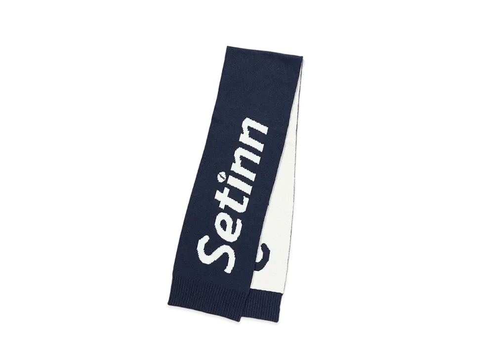 Setinn Jacquard Muffler "Navy"