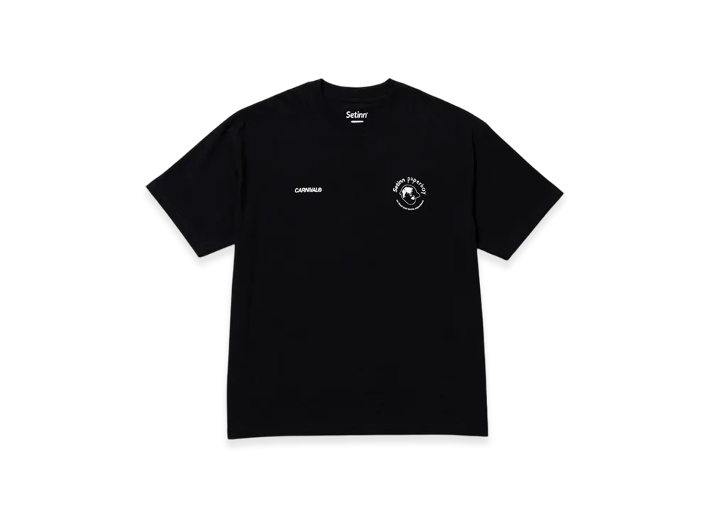 Setinn x paperboy Carnival Tee "Black"