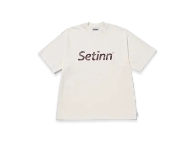 Setinn Script Logo Tee Men "White"