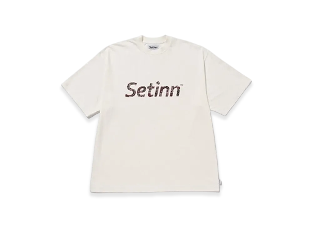 Setinn Women's Script Logo Tee "White"