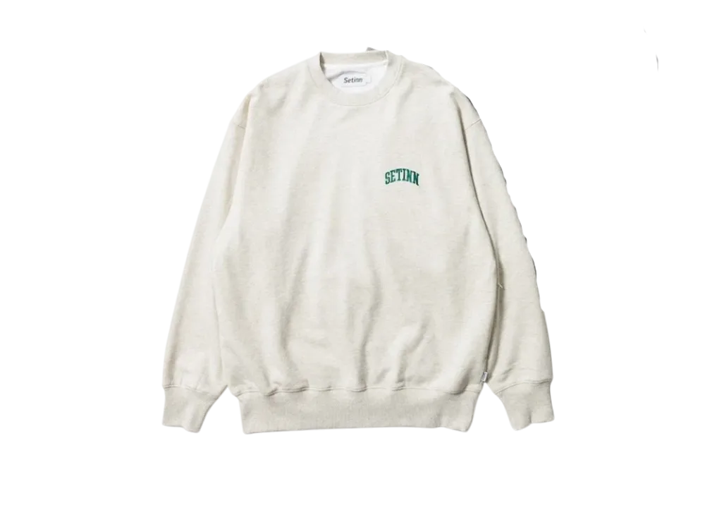 Setinn x Bshop Bookstore Crew Sweat "White"