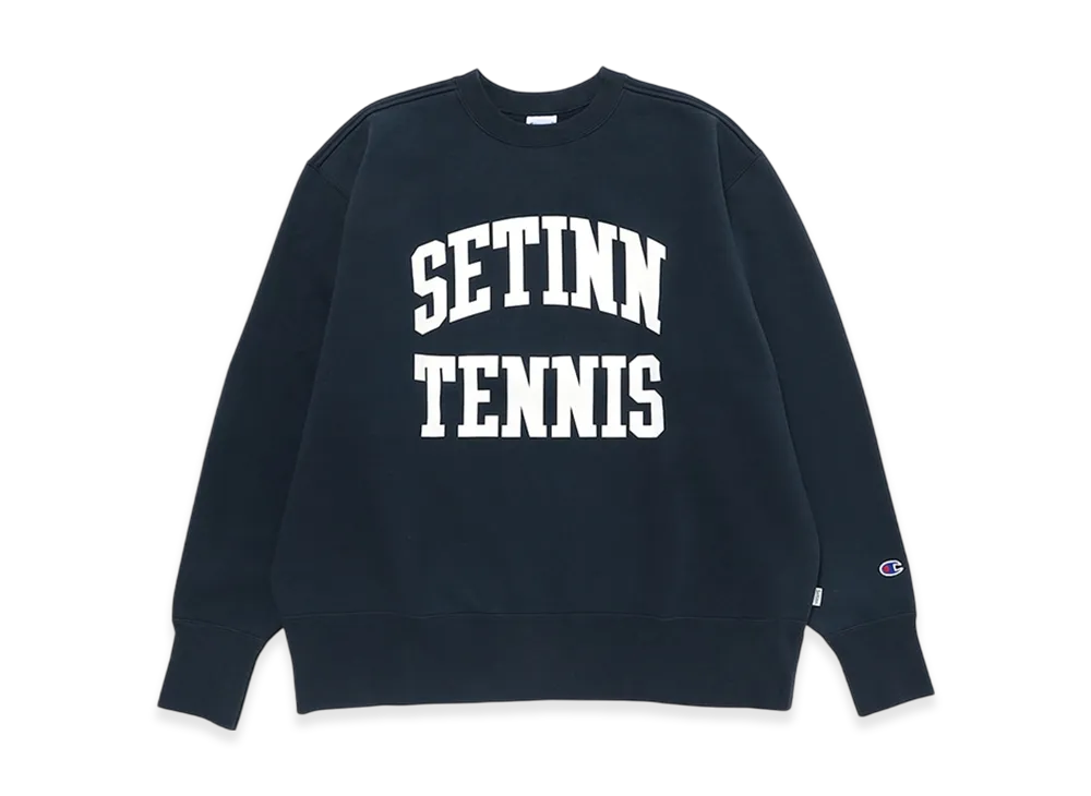 Setinn x Champion STN Tennis Crew Sweat "Navy"