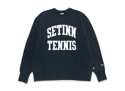 Setinn x Champion STN Tennis Crew Sweat "Navy"