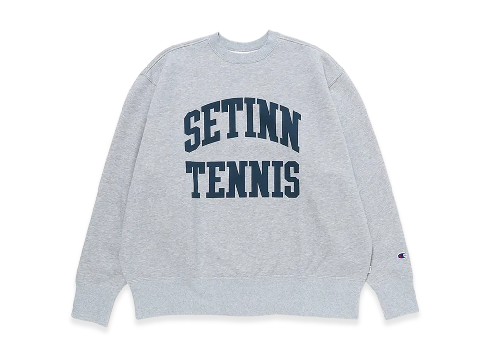 Setinn x Champion STN Tennis Crew Sweat "Ash"