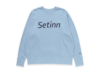 Setinn x Champion Script Outline Crew "Dusk Blue"