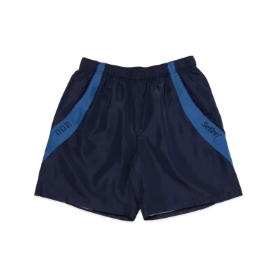Setinn x DOE Track Shorts "Black/Blue"