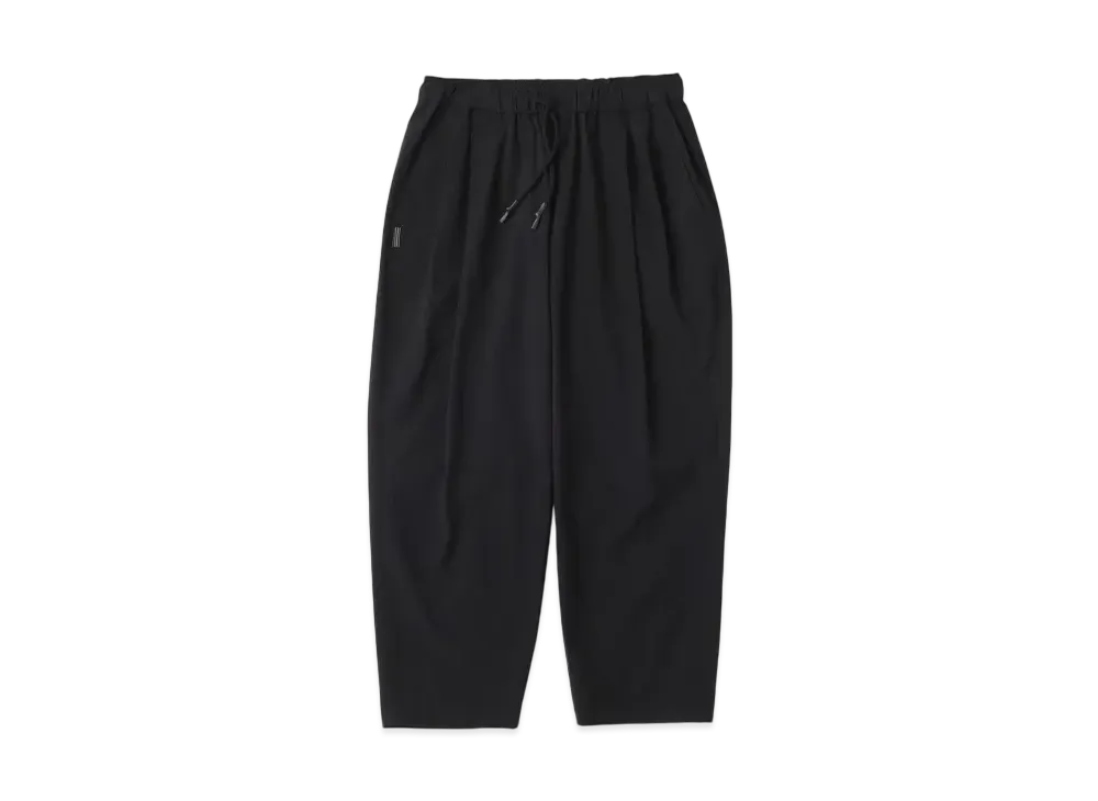 S.F.C Wide Two Tuck Pants (Nylon) "Black"