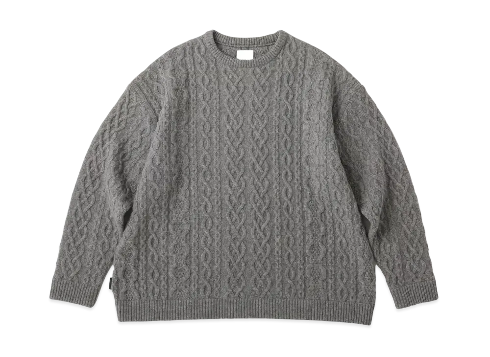 S.F.C Cable Crew Knit "Grey Mix"