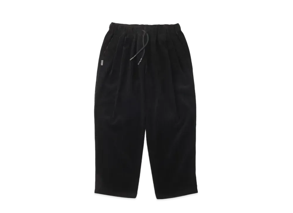 S.F.C Wide Two Tuck Pants (Corduroy) "Black"