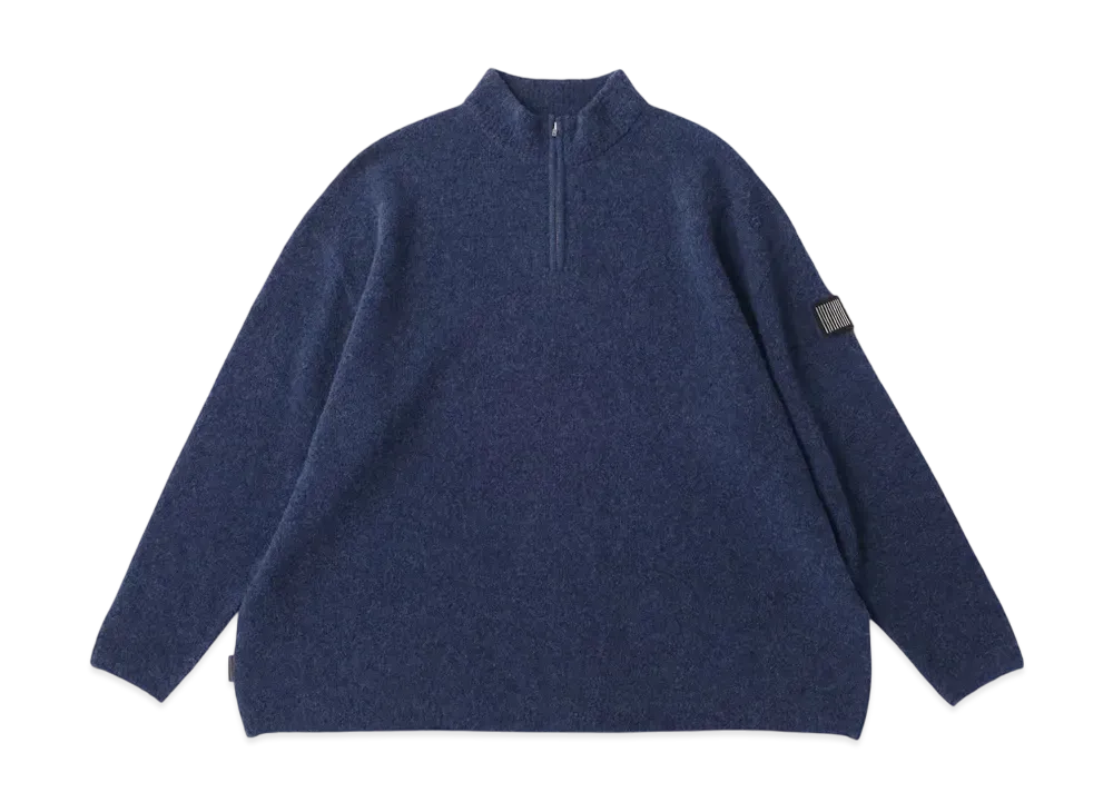 S.F.C Half Zip Knit "Blue Mix"
