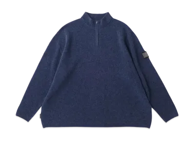 S.F.C Half Zip Knit "Blue Mix"