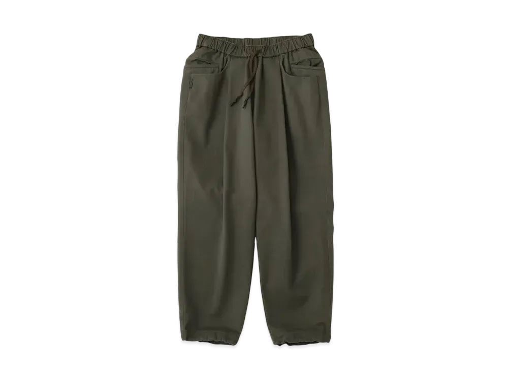 S.F.C Wide Tapered Easy Pants (Herringbone) "Olive"
