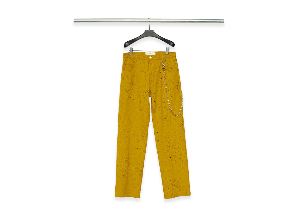 Song for the Mute Long Work Pant -Bullet Hole Denim- "Mustard"