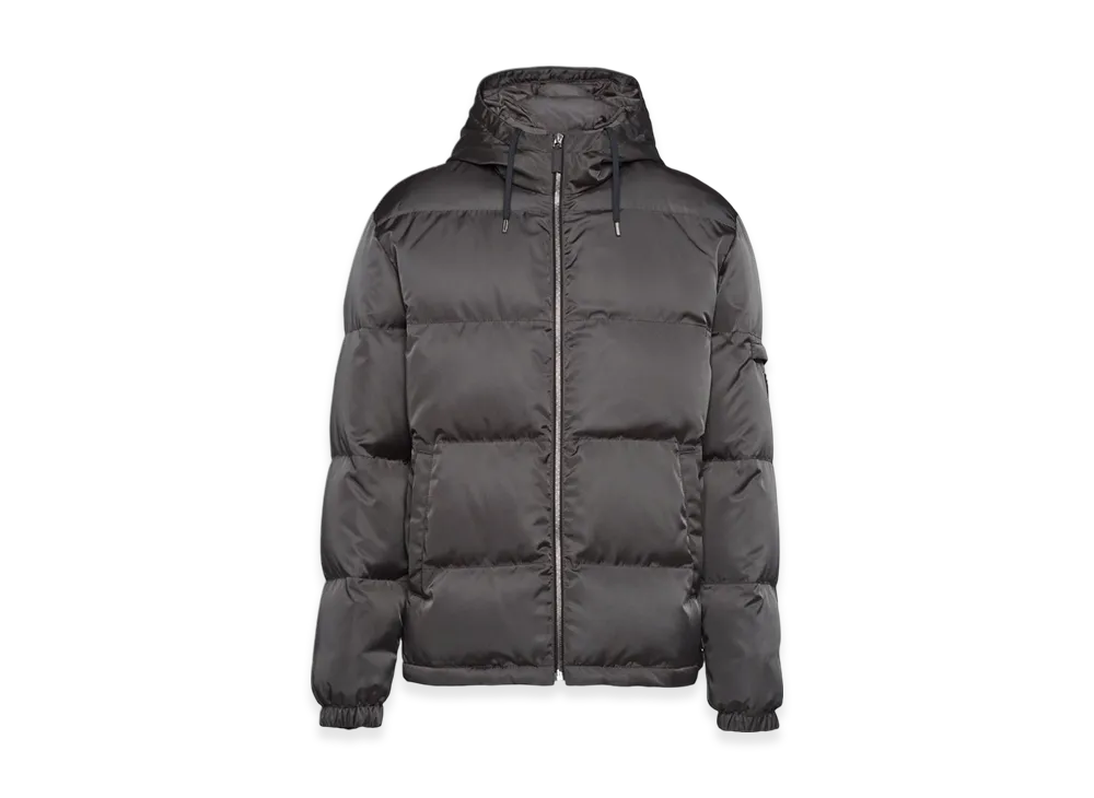 PRADA Medium-Weight Re-Nylon Down Jacket "Iron Grey"
