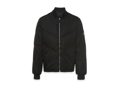 PRADA Re-Nylon Cropped Down Jacket "Black"