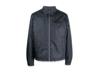 PRADA Re-Nylon Padded Shirt Jacket "Blue"