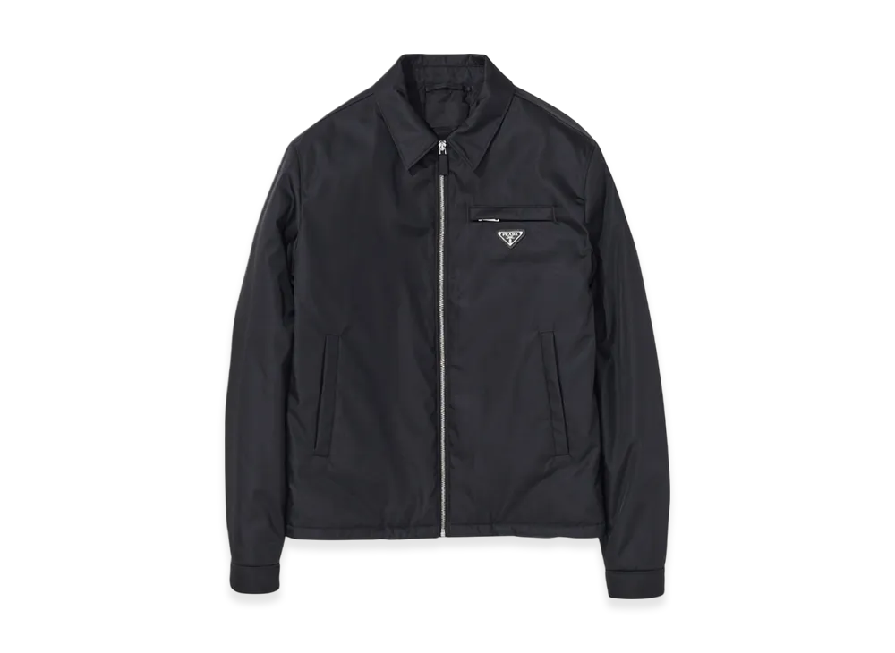 PRADA Re-Nylon Padded Shirt Jacket "Black"