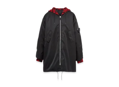PRADA Oversized Re-Nylon Rain Coat "Black"