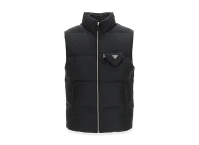 PRADA Re-Nylon Pouch Down Vest "Black"